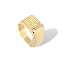 Ringe Idee Preziose dal 1987 Herr in Gelbgold Diamante IP.AK18G/5D